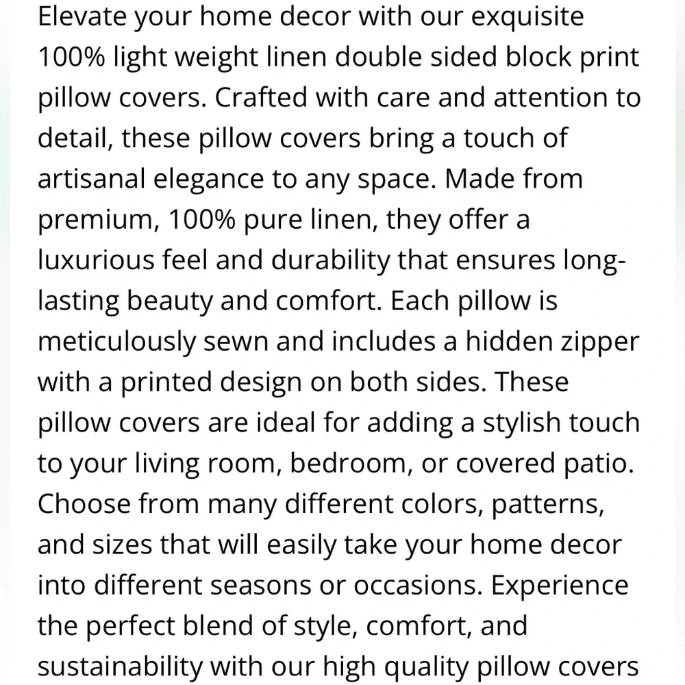 Farmhouse Boho Stripe Beige Gray Linen Pillow Covers SQUARE 24x24” (2-pack)